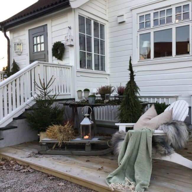 White Wood Porch Escape