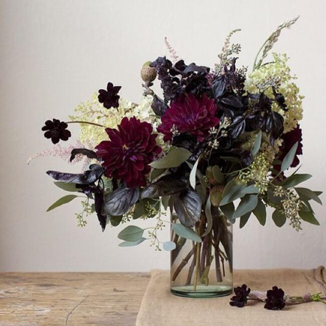 Burgundy Blooms Symphony