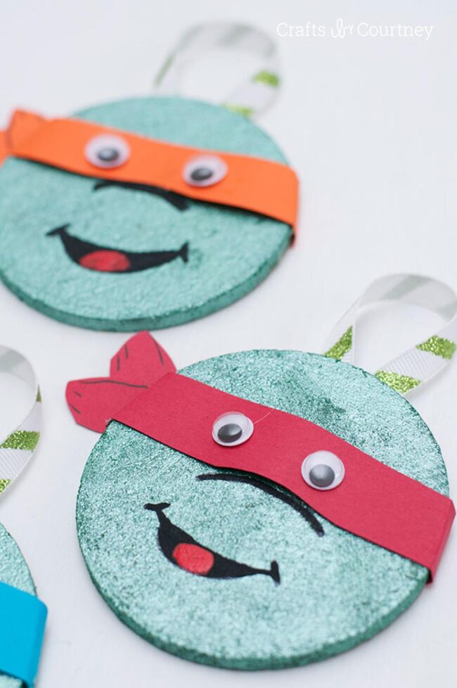 Shimmering Green Ornaments