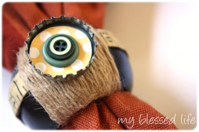 Orange Textile Rings