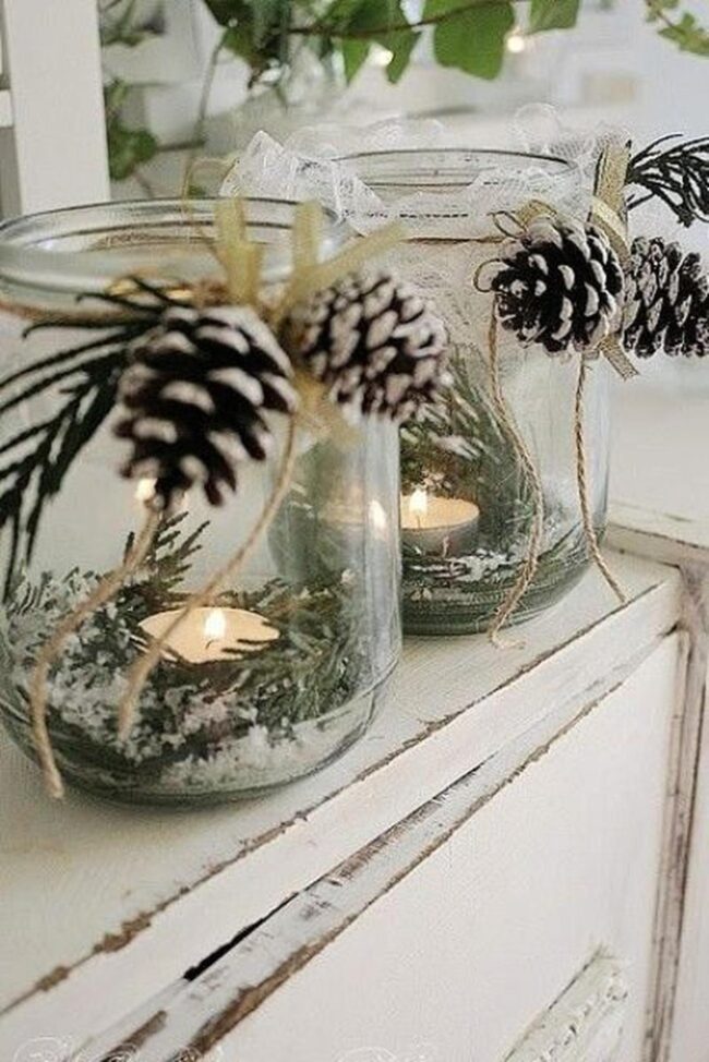 Woodland Twine Candles