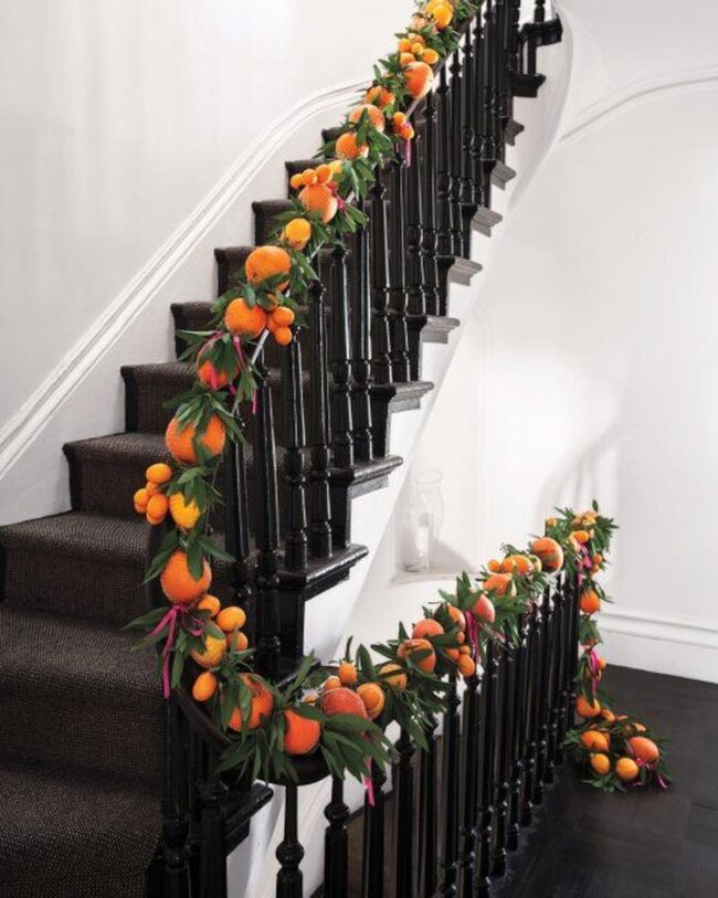 Black Orange Cascading Staircase