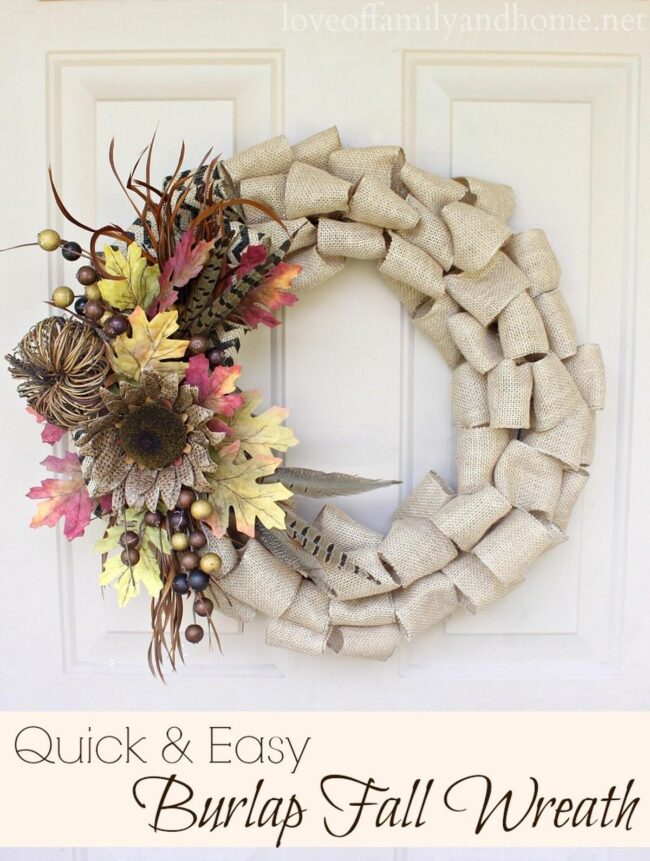 Golden Sunflower Wreath