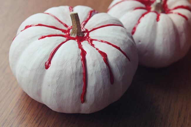 Crimson Dripped Pumpkins