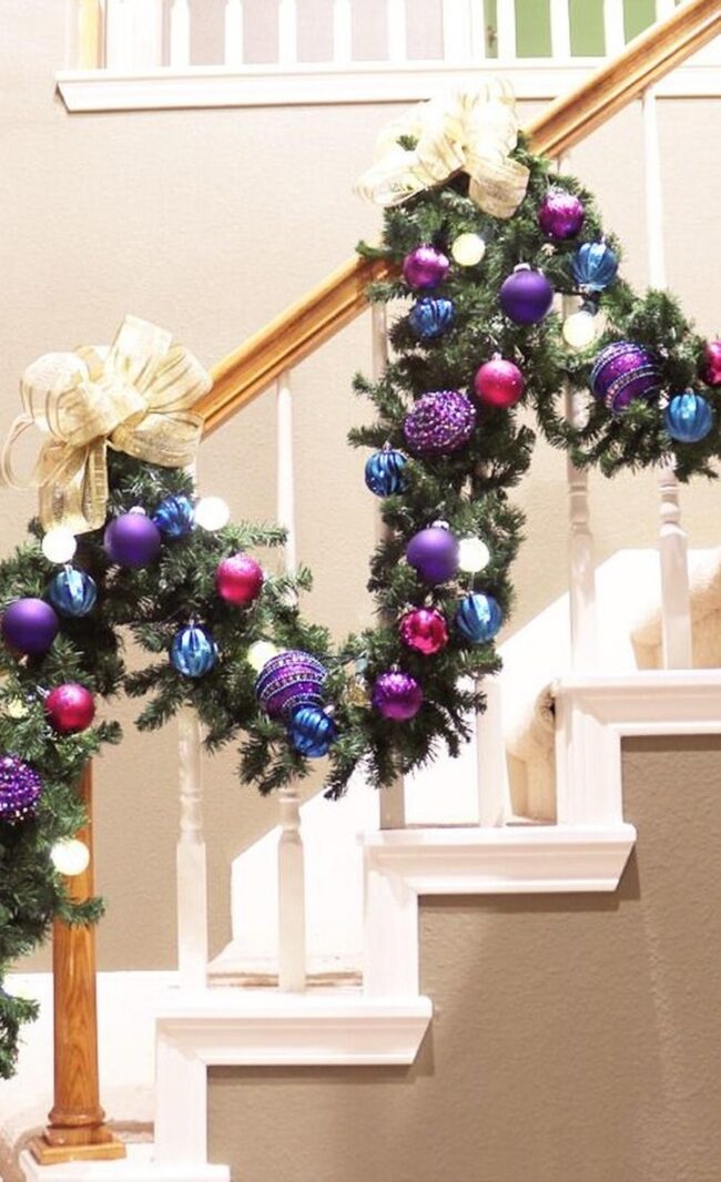 Purple Ornament Cascade