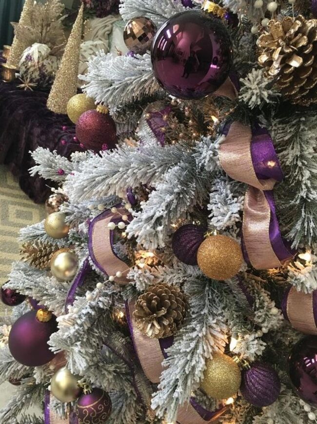 Purple Pine Elegance