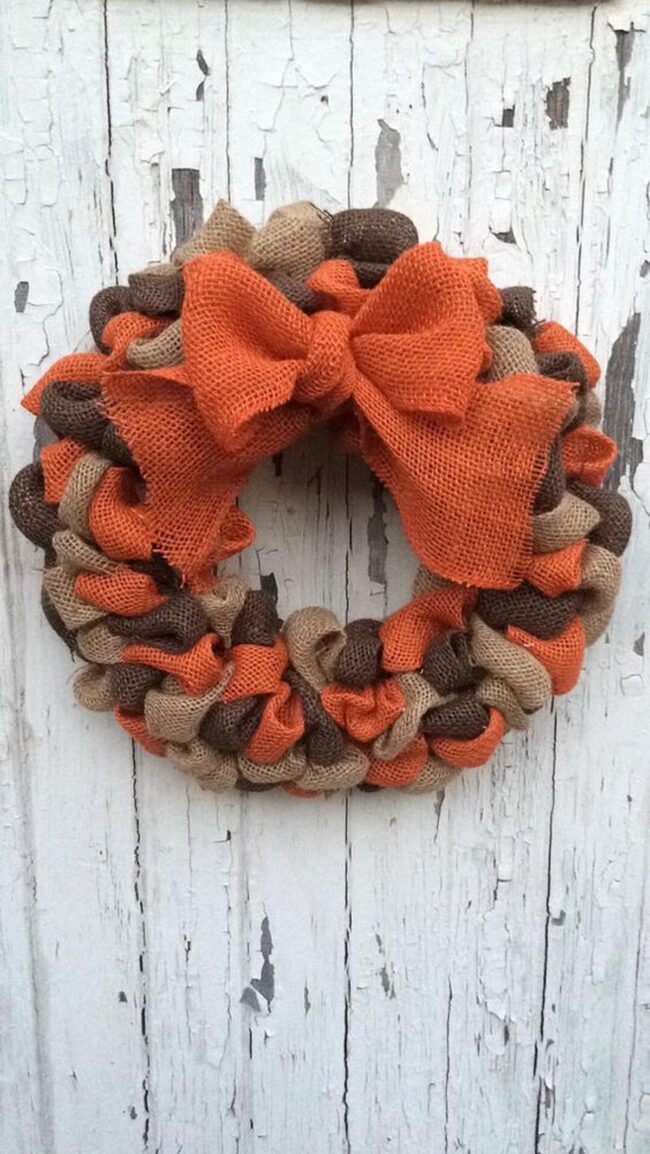 Autumn Burlap Ribbon