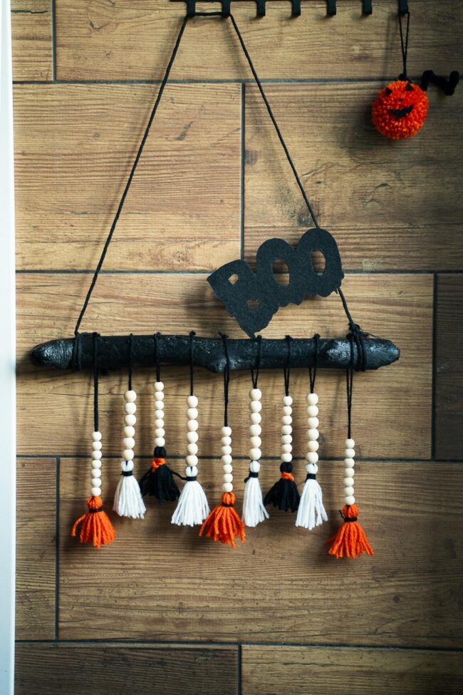 Haunting Black Wooden Boo