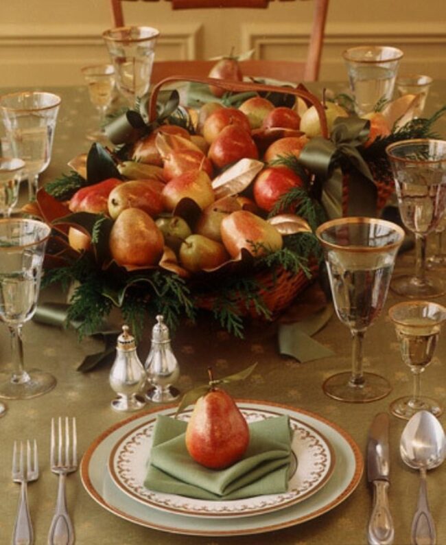 Pear Harvest Tablescape