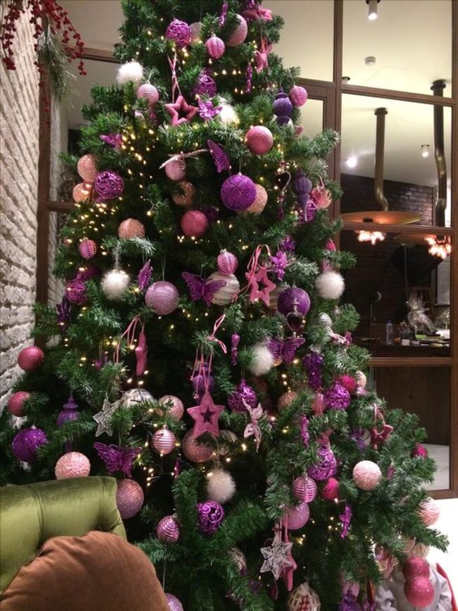 Pink Purple Ornament Tree