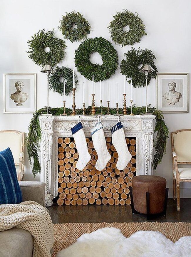 Brass Blue Fireplace Flow