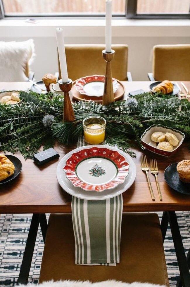 Brass Gold Wood Scene