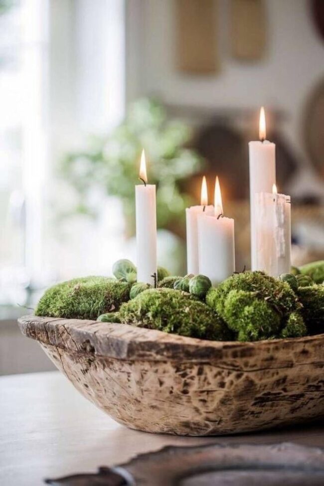 Moss Candles Woodland