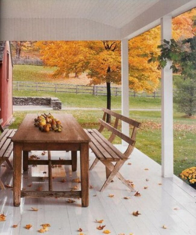 Autumn Wooden Porch Palette
