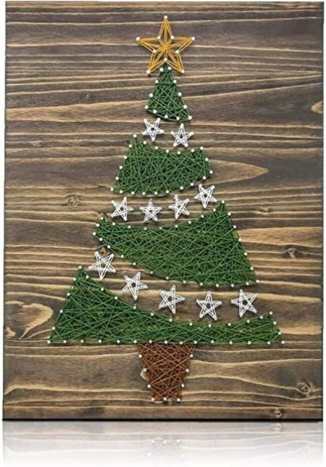 Vibrant Christmas String Trees