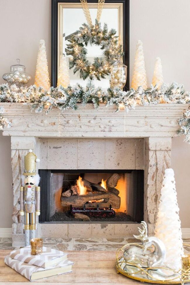 Stone Fireplace