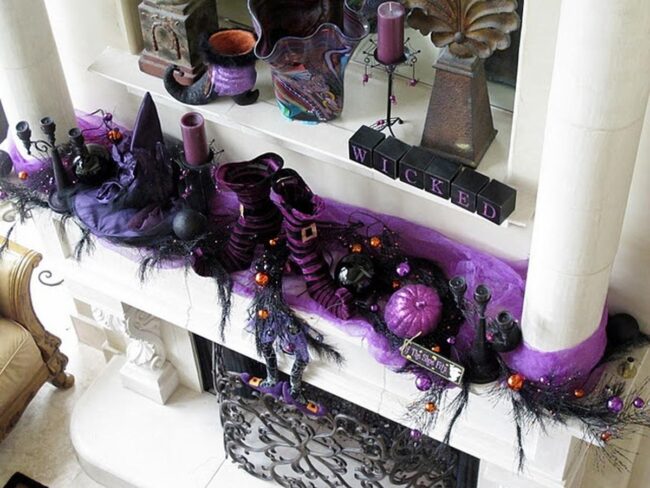 Twilight Witch Halloween Decor