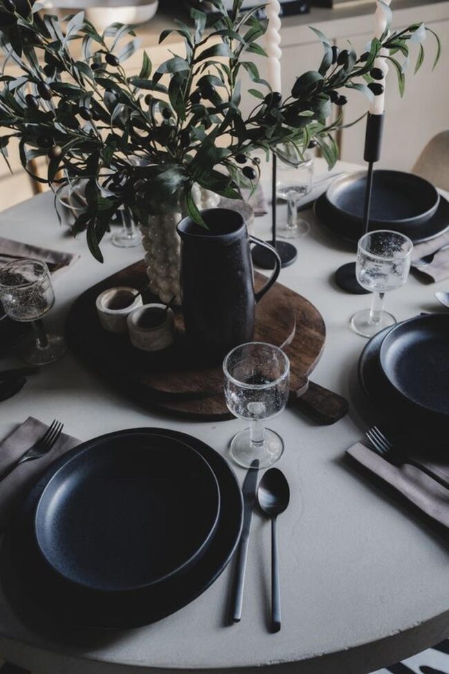 Black White Dining Drama