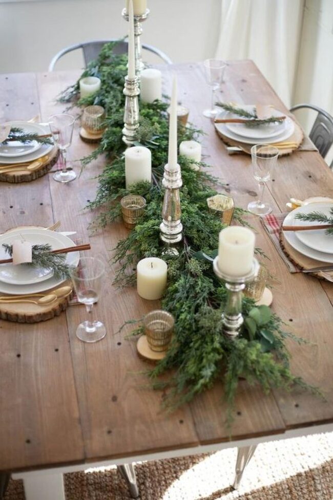 Pine Green Tablescape