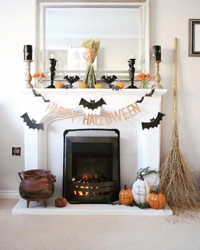 Bat-Pumpkin Halloween Decor