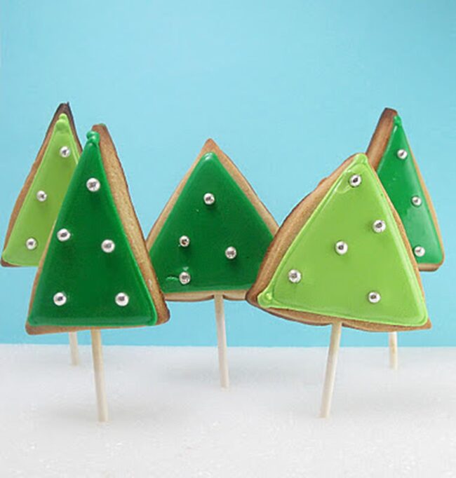 Silver Green Cookie Trees