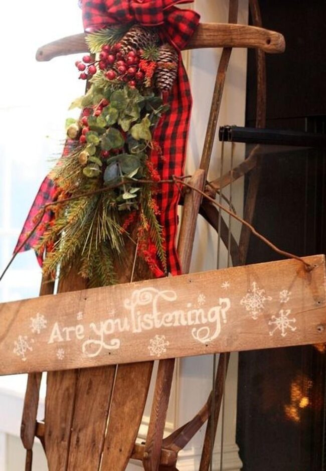 Wooden Sled Storytellers