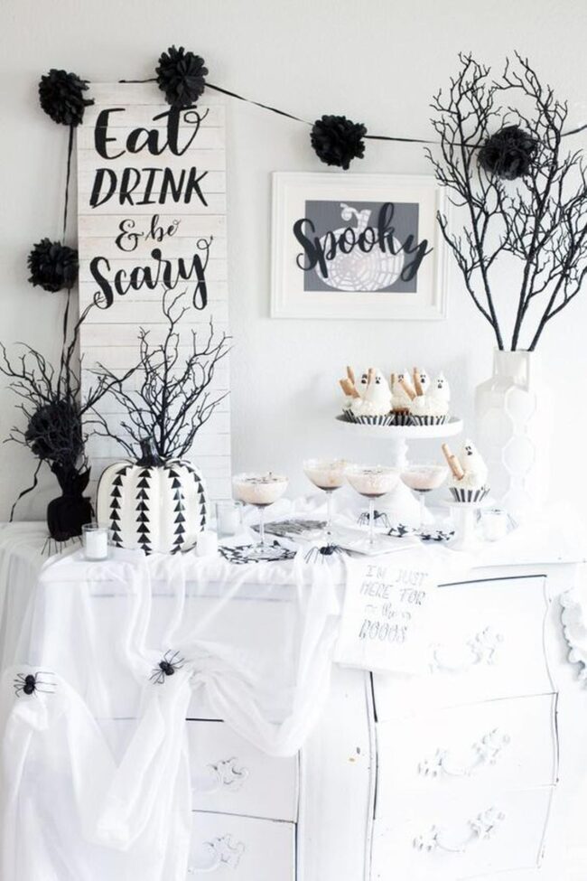 Black White Halloween Haunt