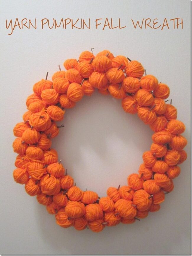 Orange Yarn Pumpkins