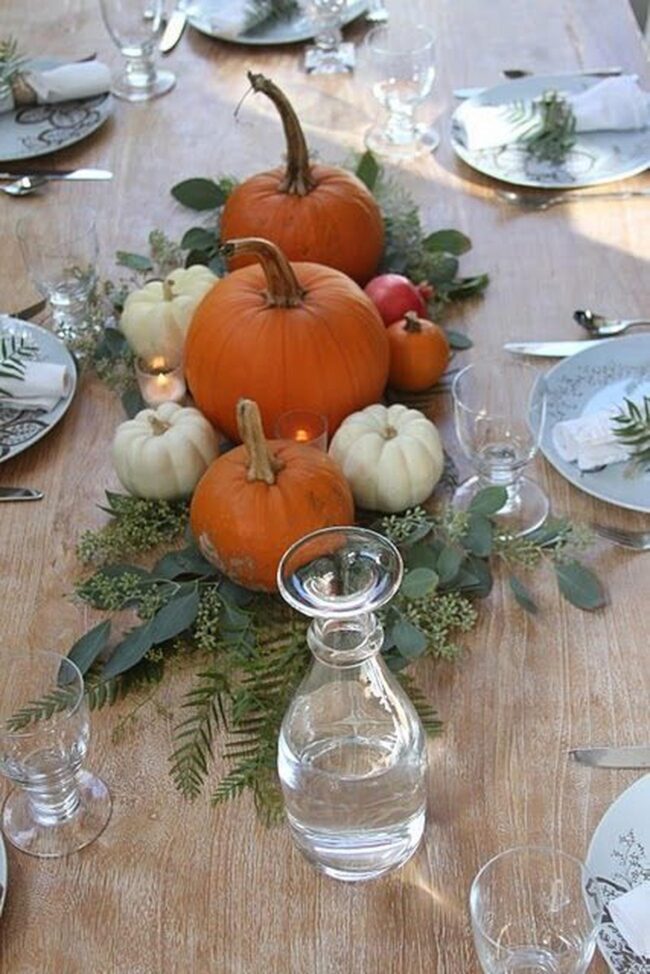 Autumn Orange Harvest Table