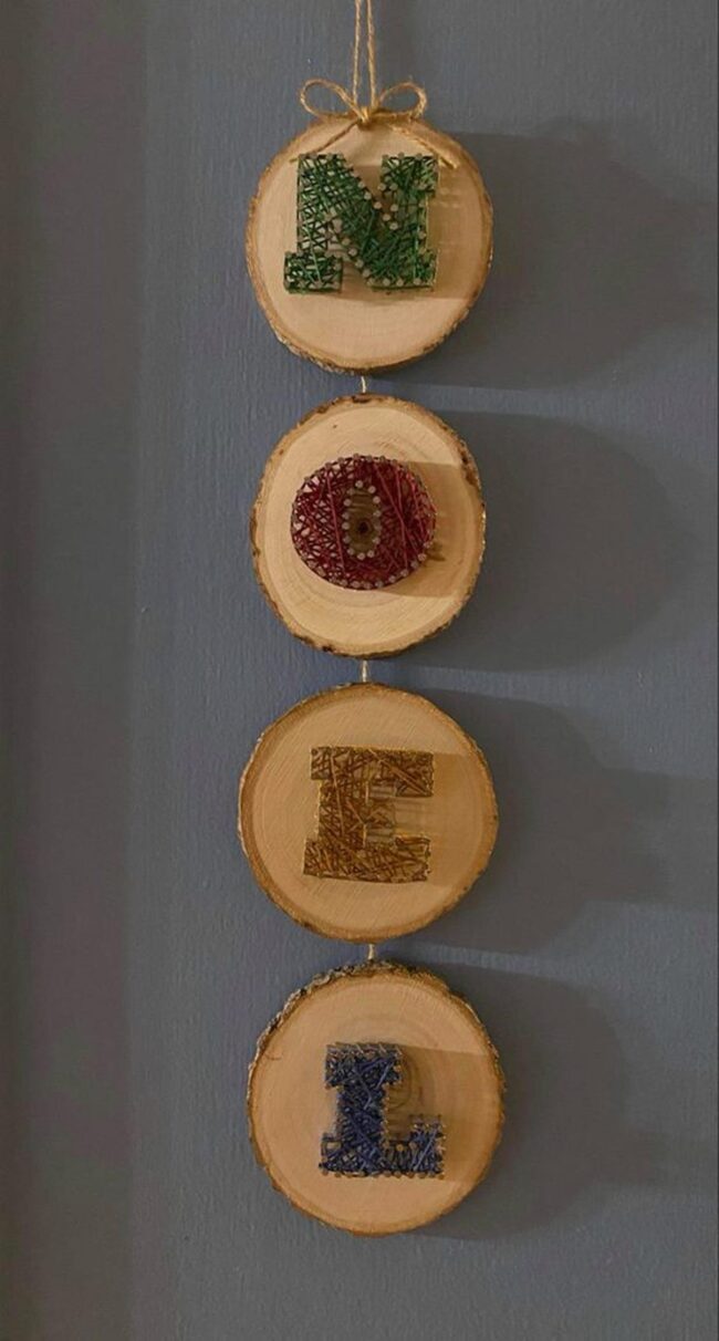 Christmas String Letters