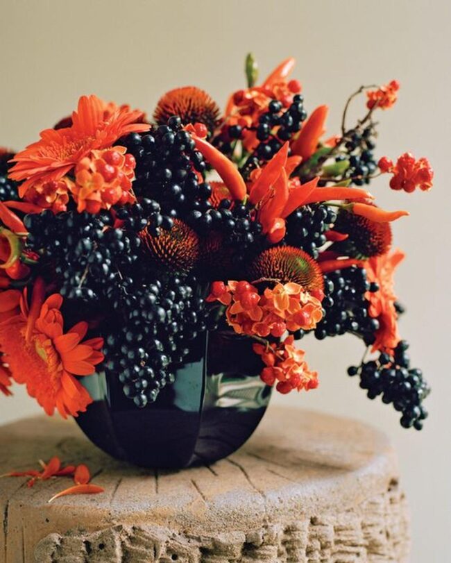 Fiery Botanical Whispers