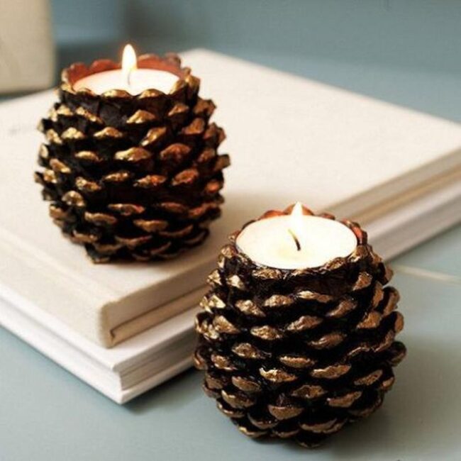 Golden Pinecone Glow