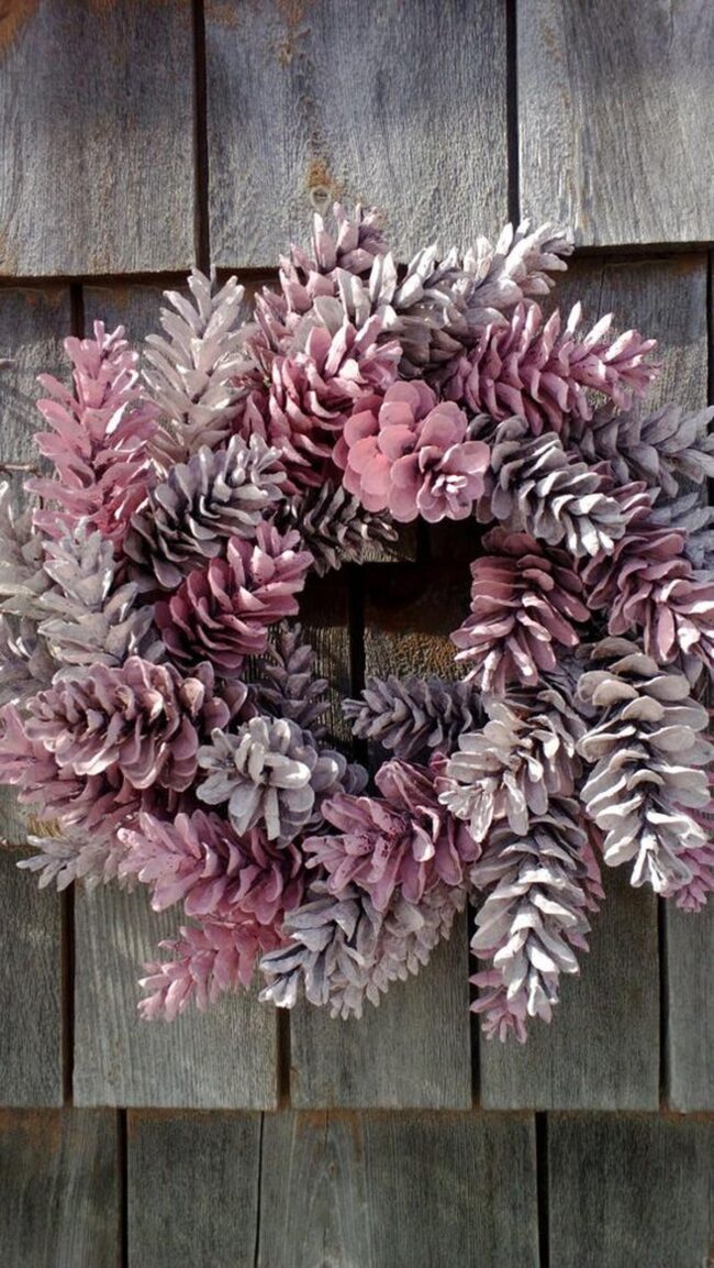Soft Pink Pinecone Symphony