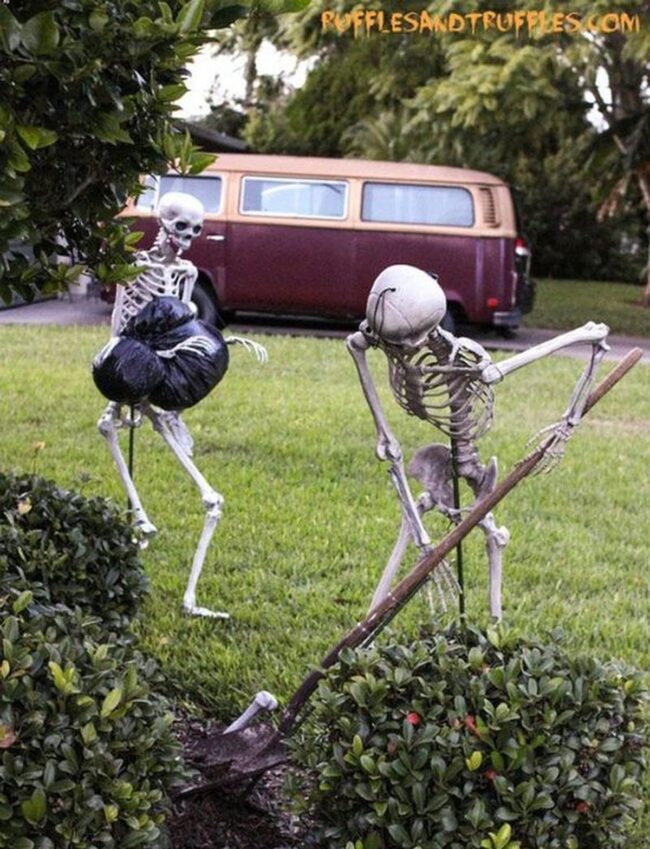 Skeletal Halloween Outdoor Comedy