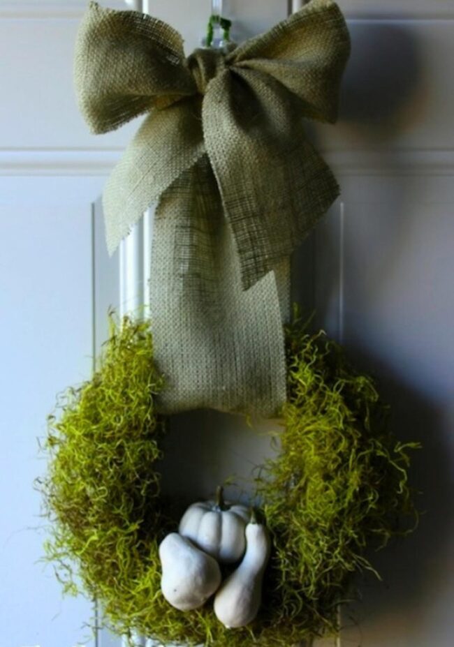 Moss Wreath Autumn Charm