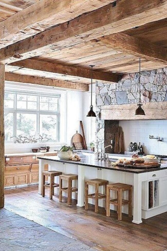 Stone Wood Kitchen Sanctuary