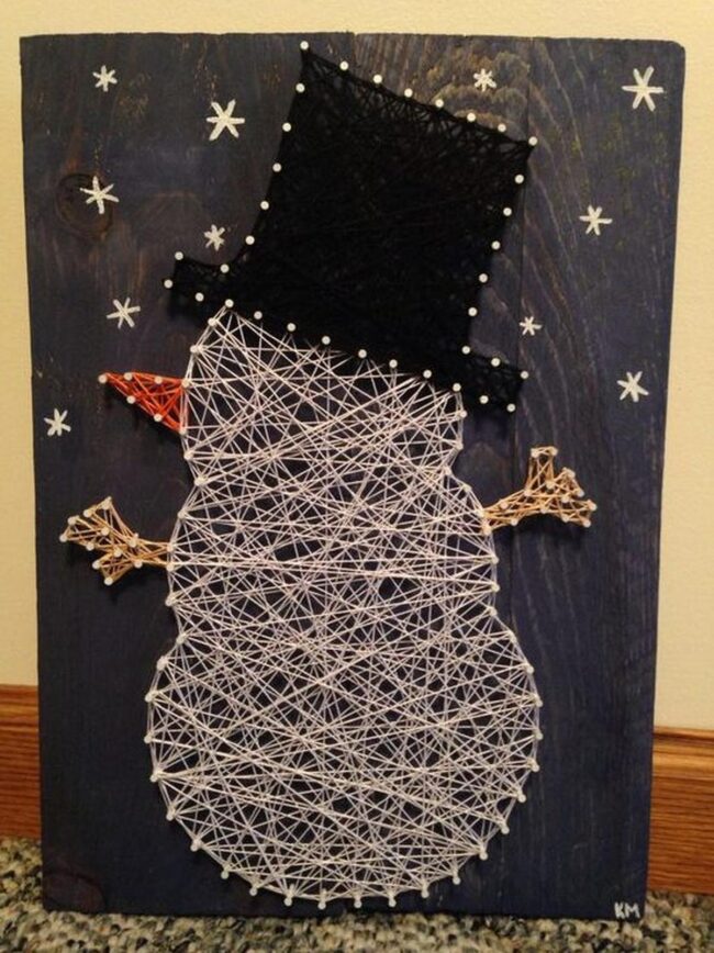 White Thread Snowmen