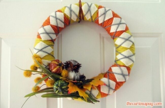 Autumn Woodland Owl Wreath