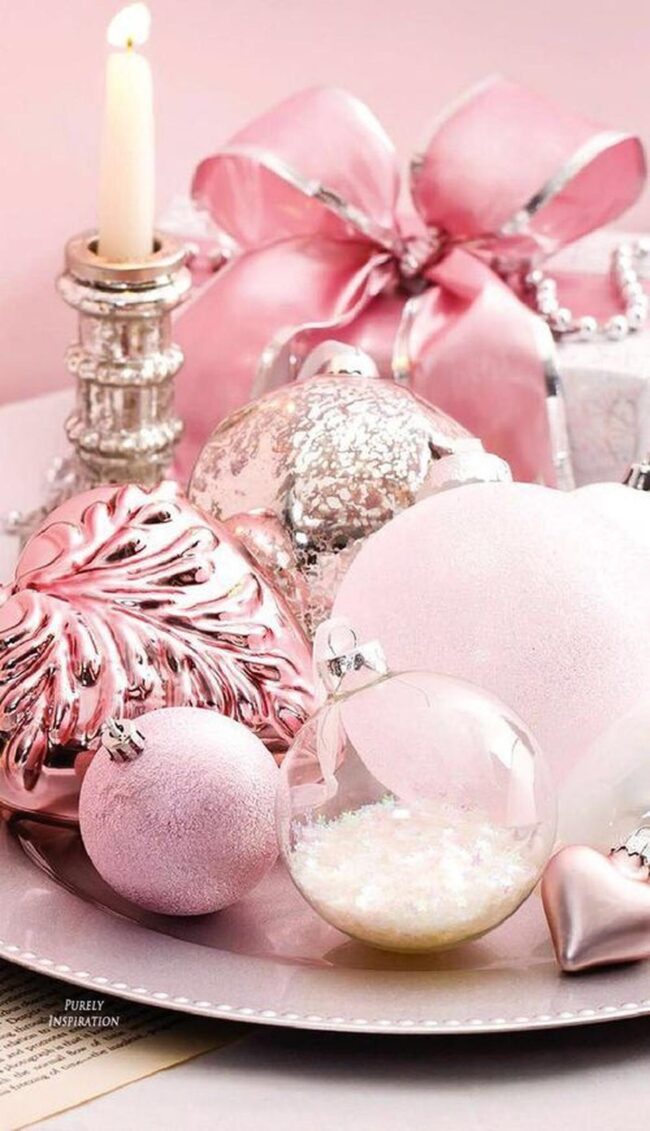 Silver Pink Sparkle