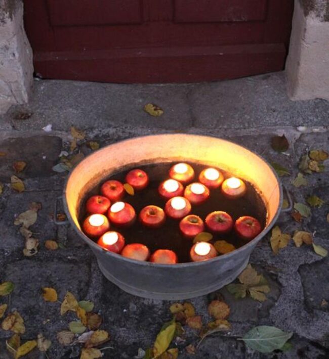 Crimson Apples Floating