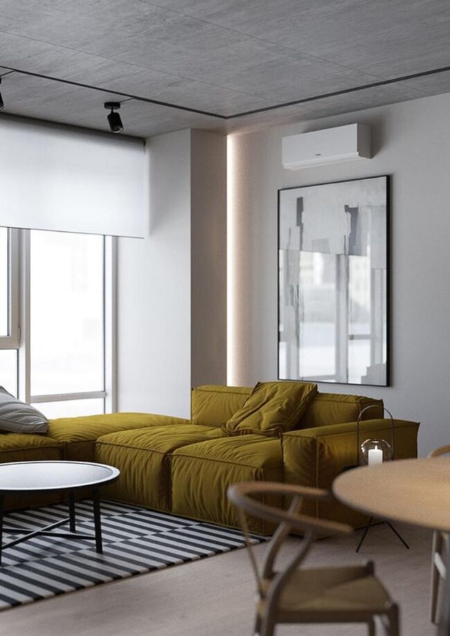 Urban Yellow Concrete Splash