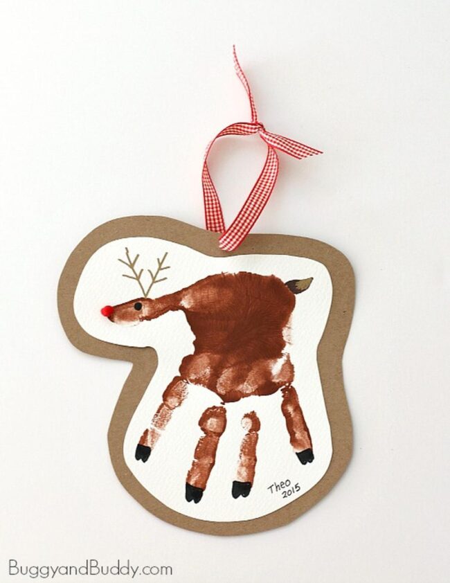 Woodland Handprint Reindeer