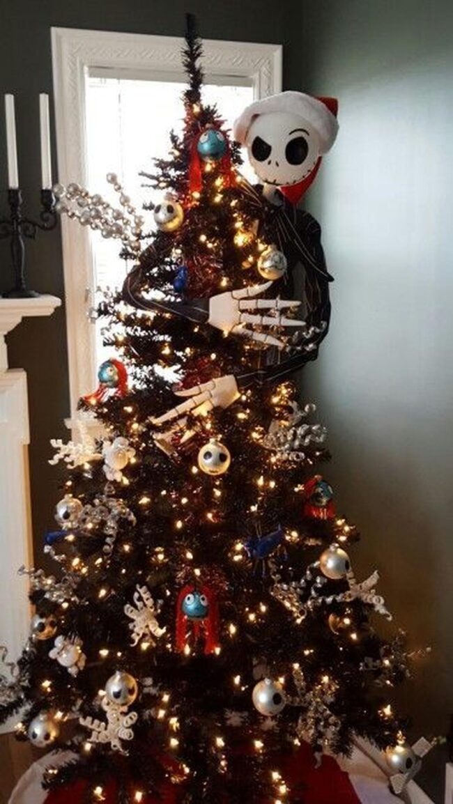 Skellington Santa Tree