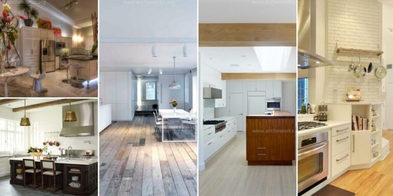Top Kitchens with White Brick Walls