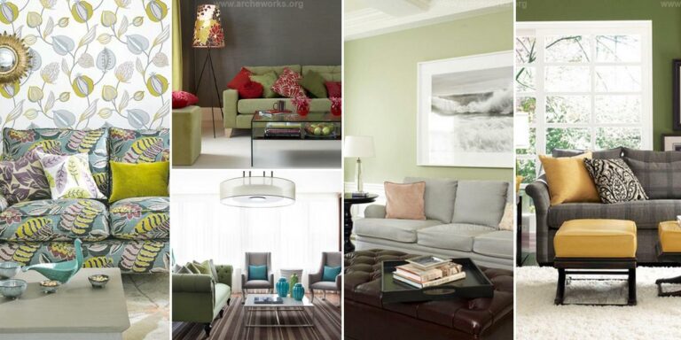 Top Grey and Green Living Rooms