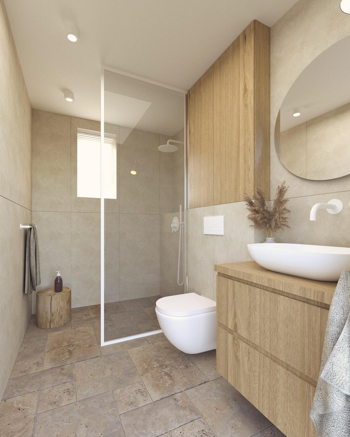 18 Modern White-Beige Bathroom Inspirations - Archeworks