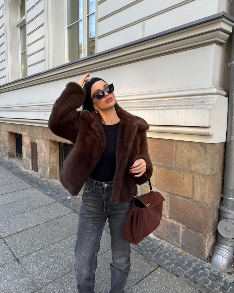 Brown Dream Fur Coat (S/M)