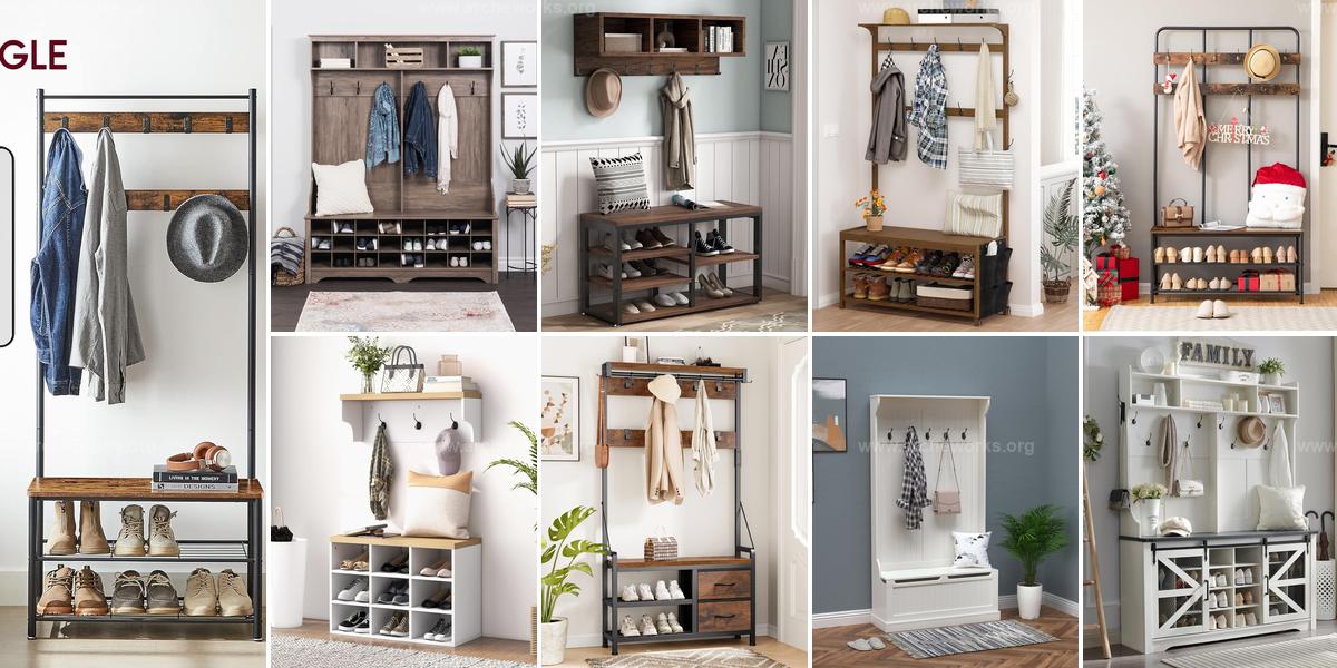 Top Entryway Bench and Coat Rack Inspirations