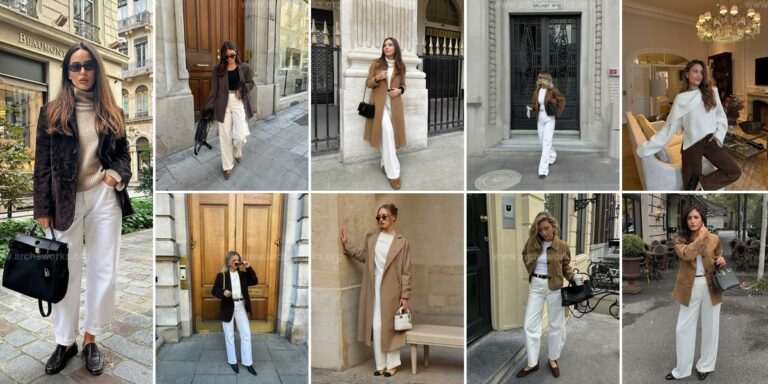 Top Brown and White Outfit Ideas for Winter