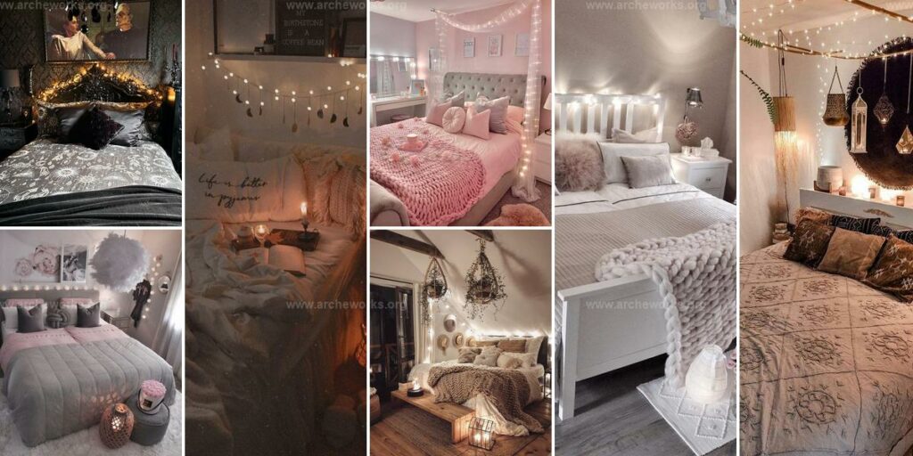 18 Magical Fairy Light Ideas for Bedrooms - Archeworks
